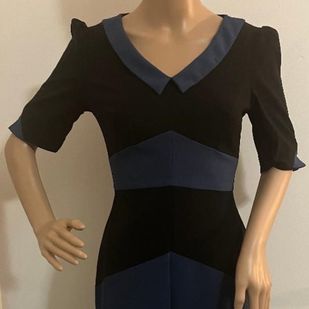 Vintage Pin Up Girl Style Geometric 1950s Retro Dress  by Stop Starring! Size M